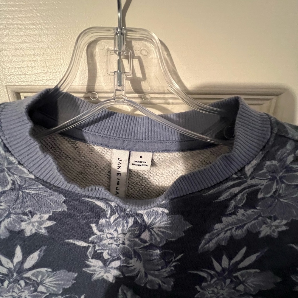 Floral Blue Sweatshirt and Shorts for boys